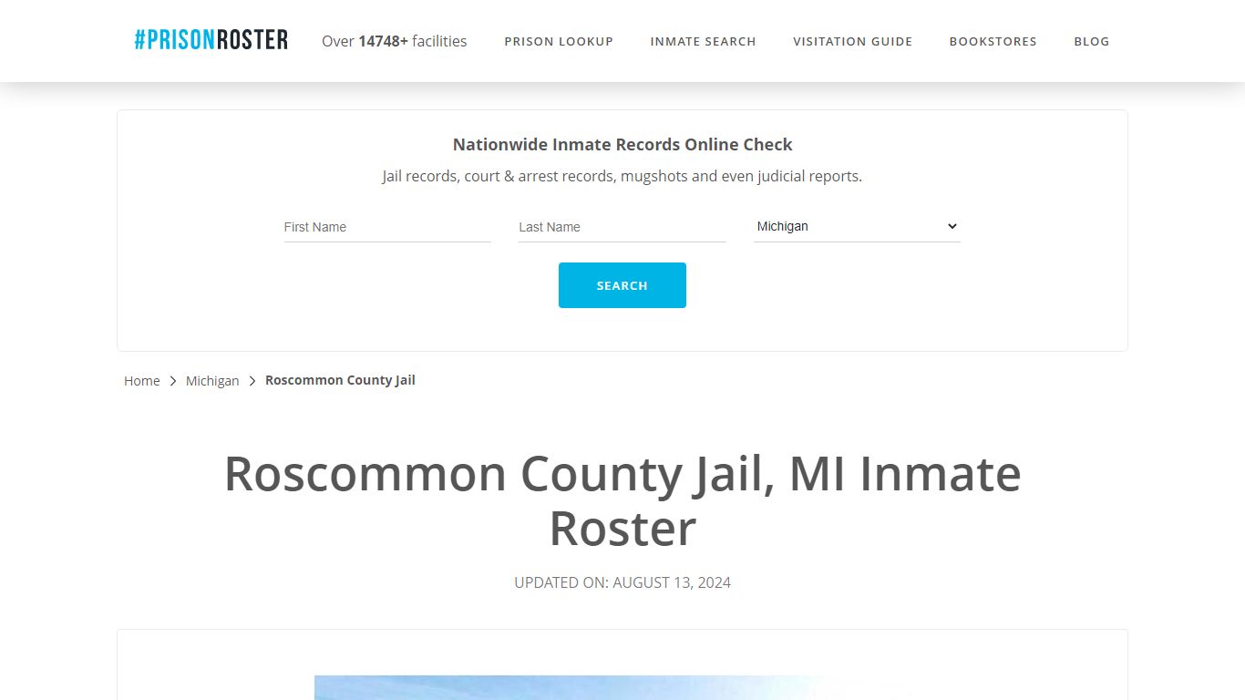 Roscommon County Jail, MI Inmate Roster - Prisonroster